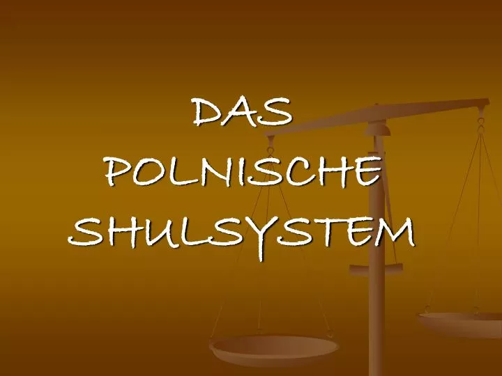 das polnische shulsystem