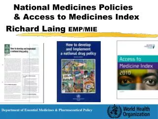 National Medicines Policies &amp; Access to Medicines Index