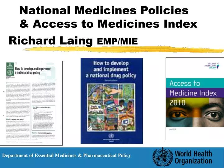 national medicines policies access to medicines index