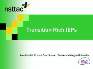 Transition-Rich IEPs