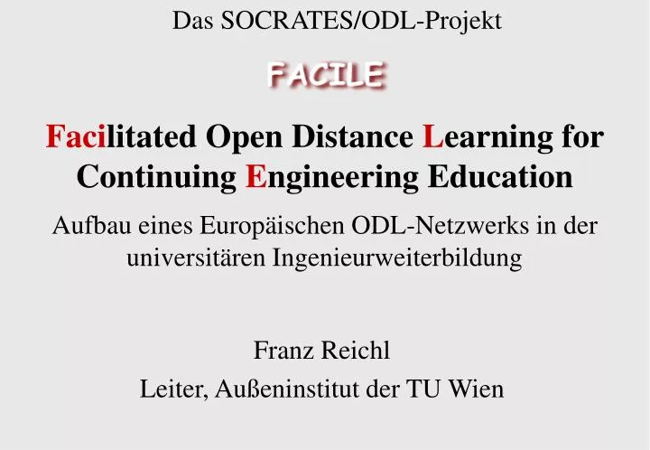 faci litated open distance l earning for continuing e ngineering education