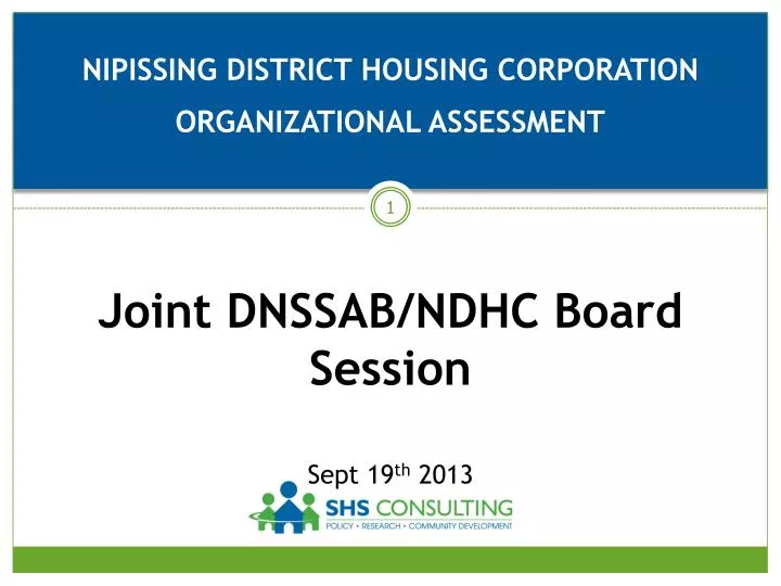 nipissing district housing corporation organizational assessment