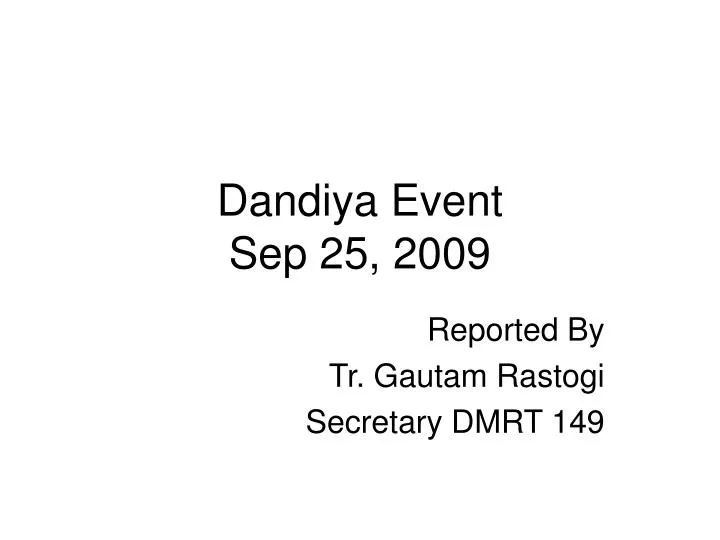 dandiya event sep 25 2009