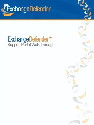 Support Portal Walk-Through