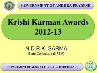 Krishi Karman Awards 2012-13