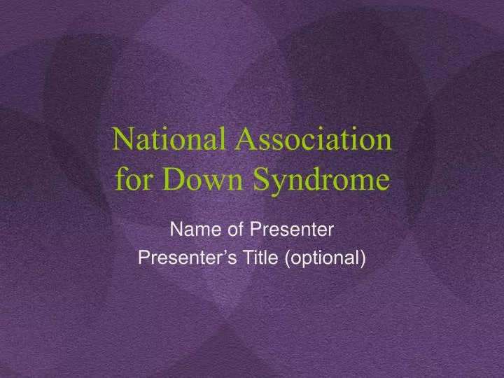 national association for down syndrome