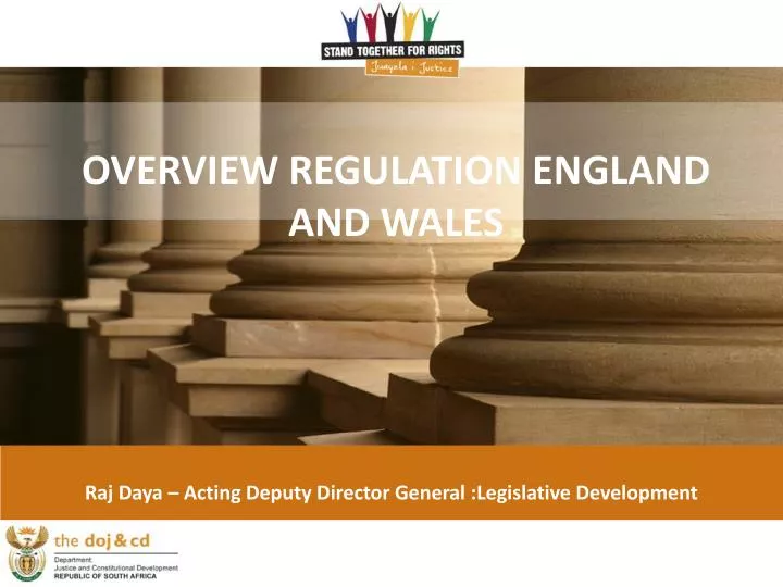 overview regulation england and wales
