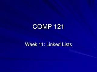 COMP 121