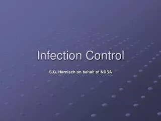 Infection Control