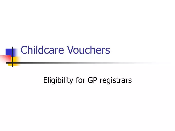 childcare vouchers