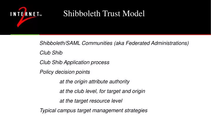 shibboleth trust model