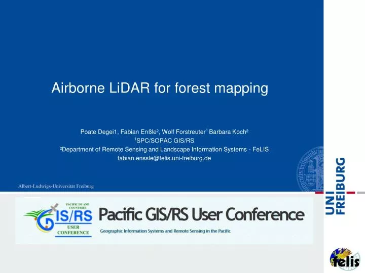 airborne lidar for forest mapping