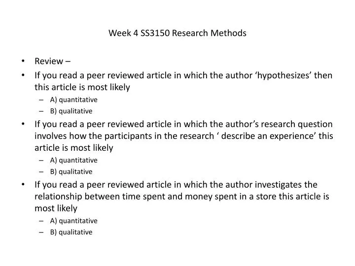 week 4 ss3150 research methods