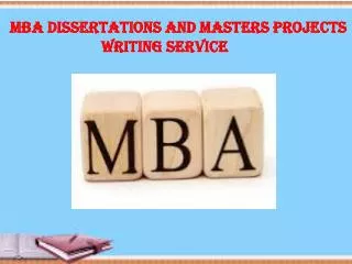 MBA dissertations writing service