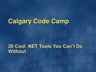 Calgary Code Camp