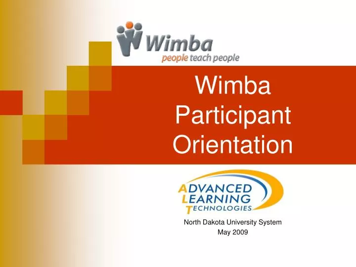 wimba participant orientation