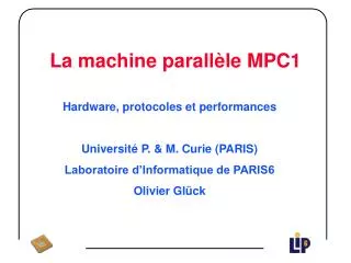 la machine parall le mpc1