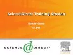 ScienceDirect Training Session - slide 1