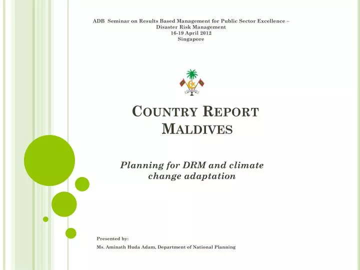 country report maldives