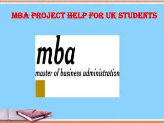 MBA Project Help for UK students