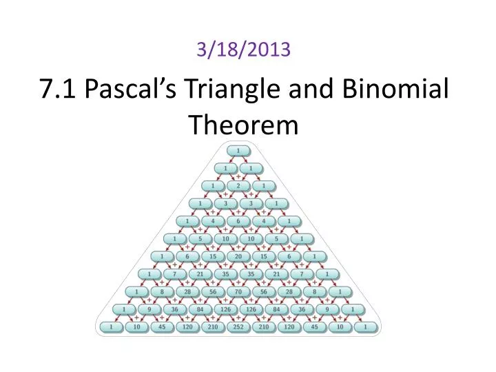 7 1 pascal s triangle and binomial theorem