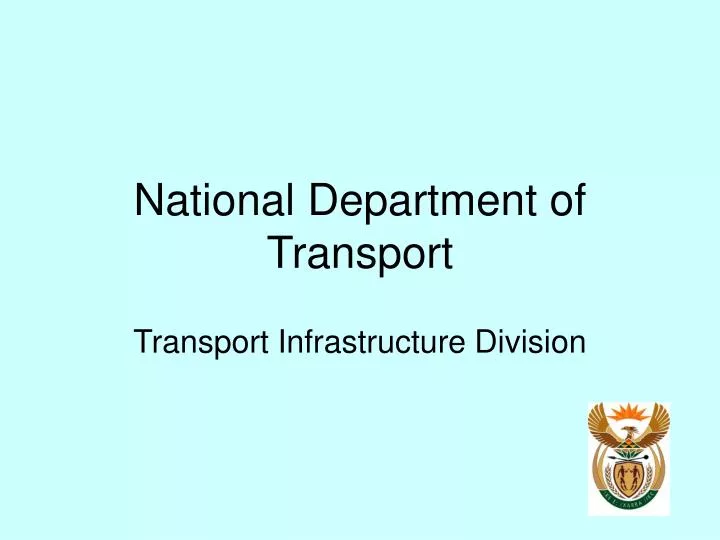 national department of transport