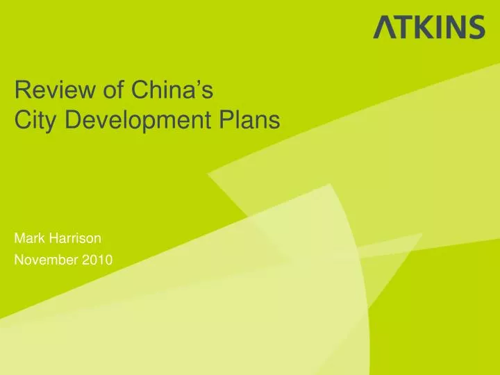review of china s city development plans
