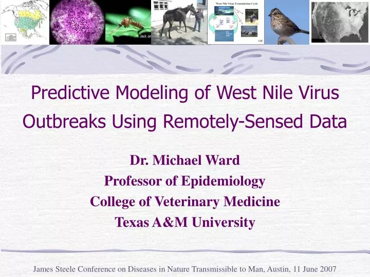 predictive modeling of west nile virus outbreaks using remotely sensed data