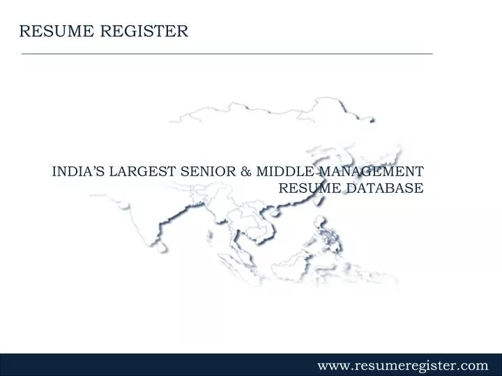 india s largest senior middle management resume database
