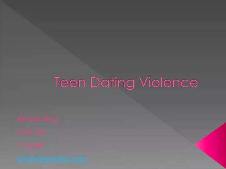 teen dating violence