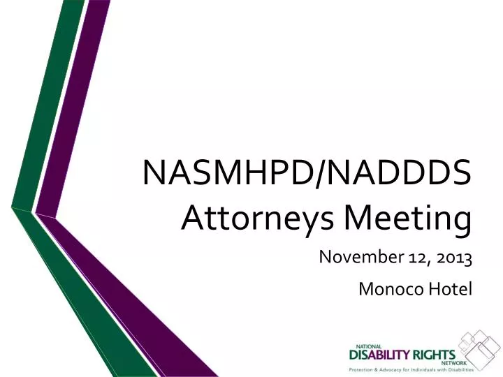 nasmhpd naddds attorneys meeting