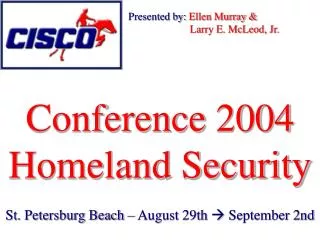 Conference 2004 Homeland Security