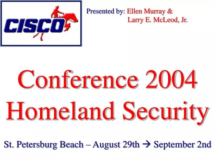 conference 2004 homeland security