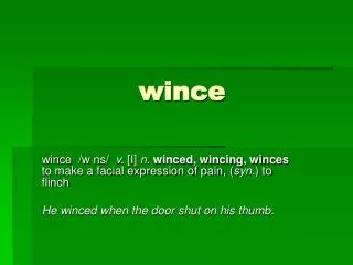 wince