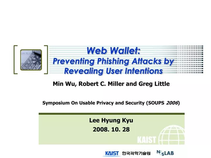 web wallet preventing phishing attacks by revealing user intentions