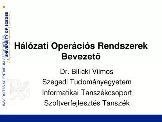 h l zati oper ci s rendszerek bevezet