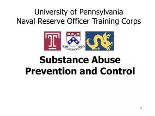 Substance Abuse Prevention and Control