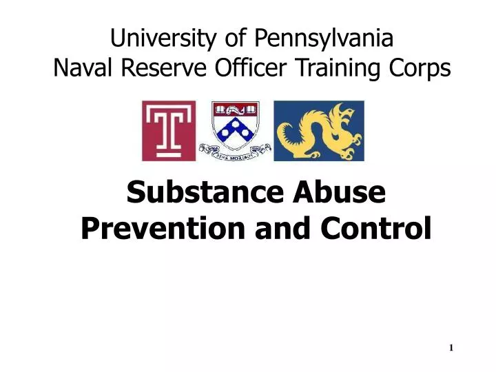 substance abuse prevention and control