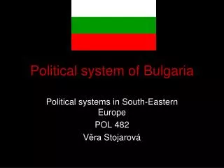 Political system of Bulgaria