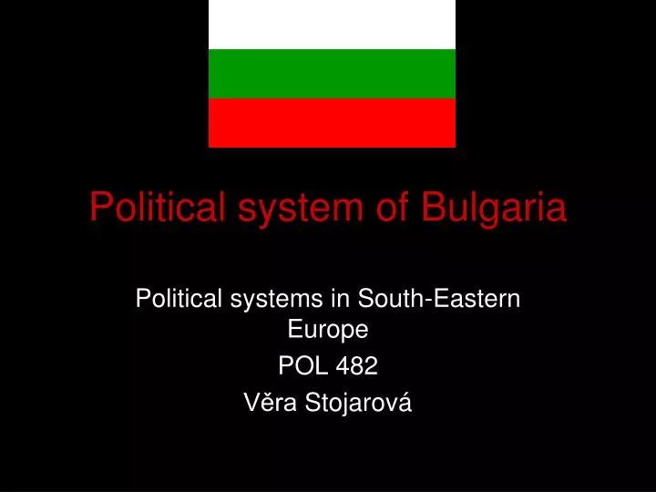 political system of bulgaria