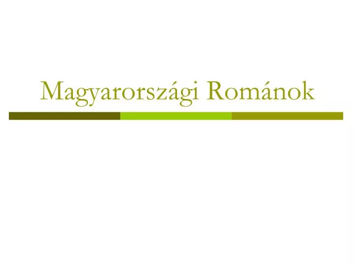 magyarorsz gi rom nok