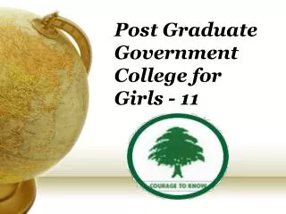 Post Graduate Government College for Girls - 11