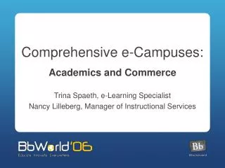 Comprehensive e-Campuses: