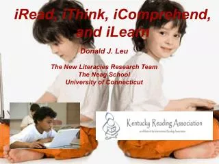 iRead, iThink, iComprehend, and iLearn