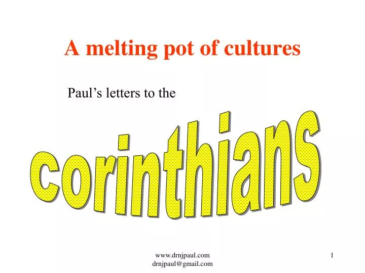 a melting pot of cultures