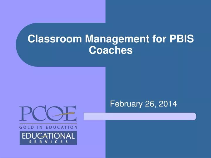 classroom management for pbis coaches