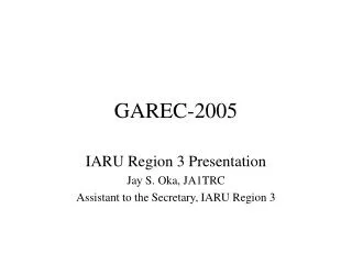GAREC-2005
