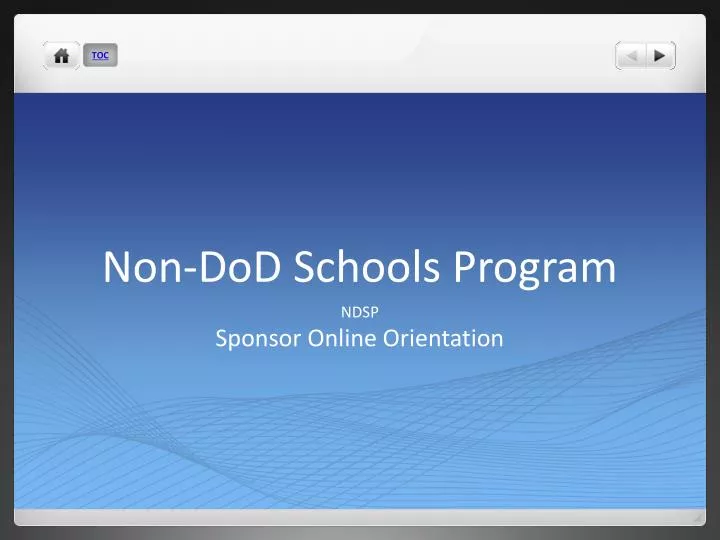 non dod schools program