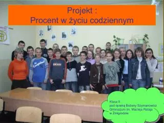 projekt procent w yciu codziennym