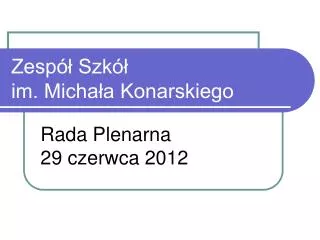 zesp szk im micha a konarskiego